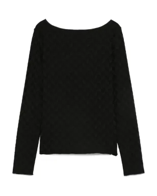 Emporio Armani テクスチャード ボートネック セーター - サムネイル2