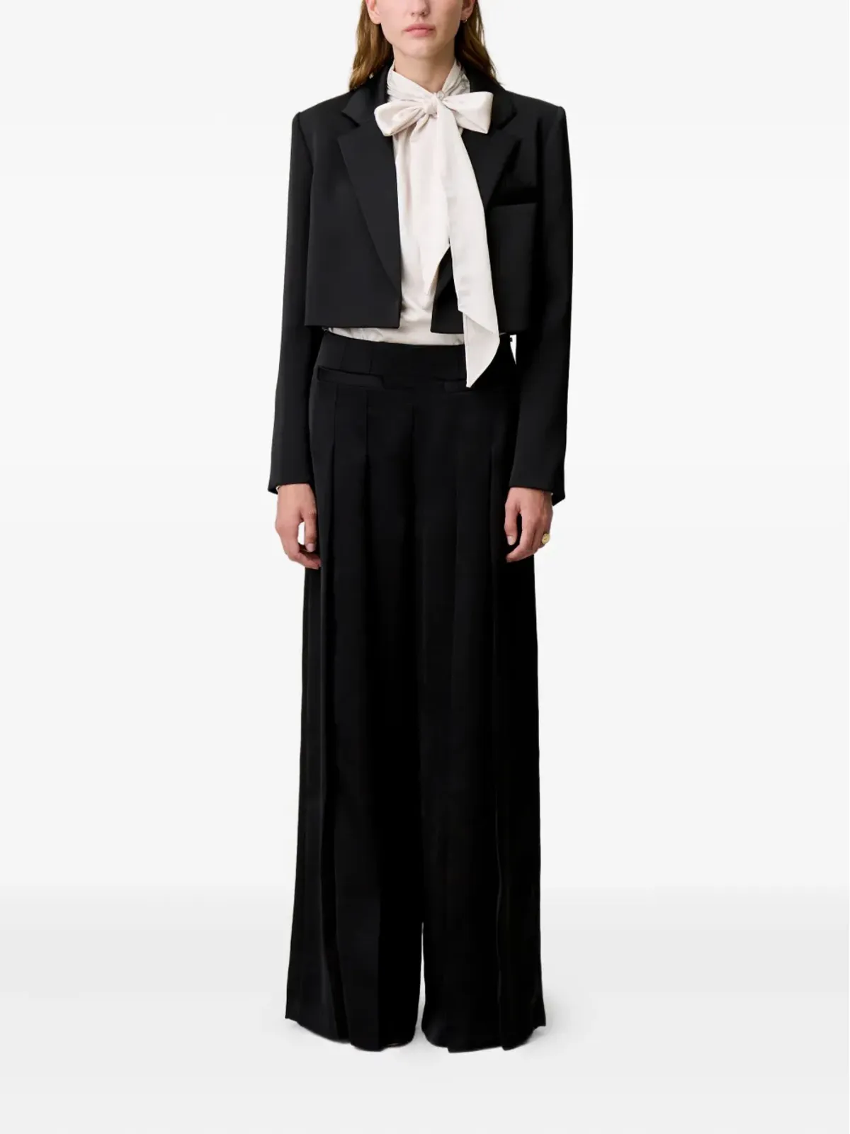 Claudie Pierlot プリーツ入りパラッツォパンツ - ブラック - 画像2