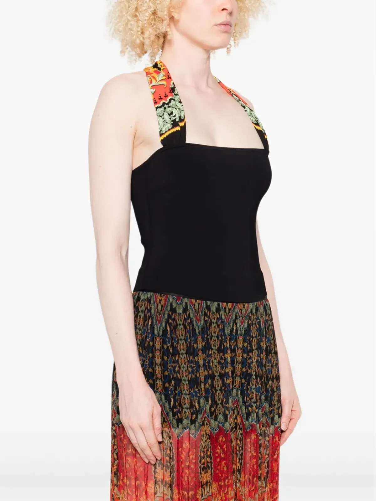 alice + olivia 花柄プリント ホルターネックトップ - 画像3