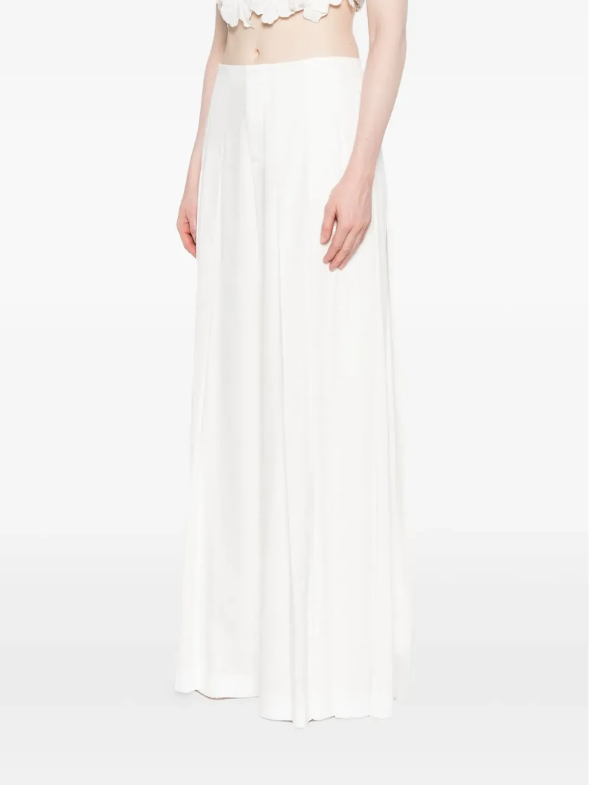 alice + olivia プリーツ入りワイドレッグパンツ - White - 画像3