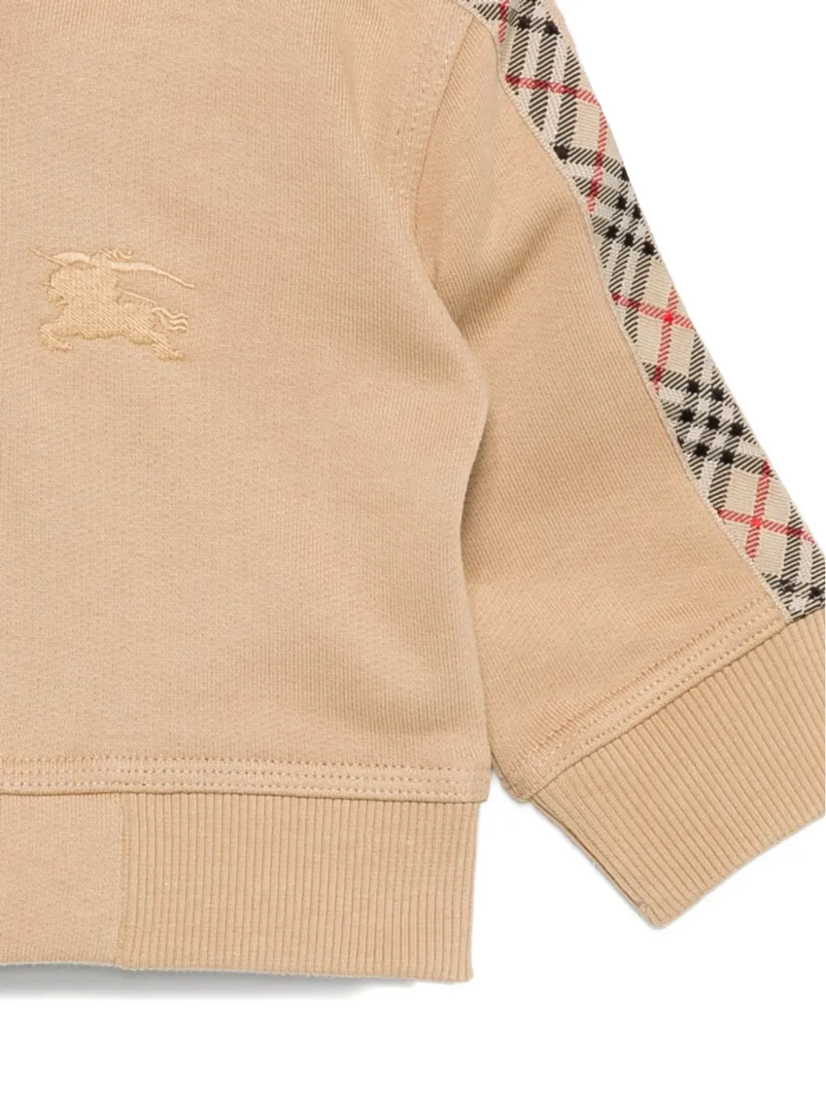 Burberry Kids チェックパネルのフード付きトップス - 画像3