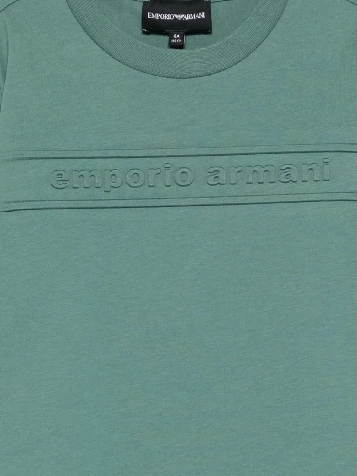 Emporio Armani Kids エンボスロゴ入り コットン Tシャツ - 画像3