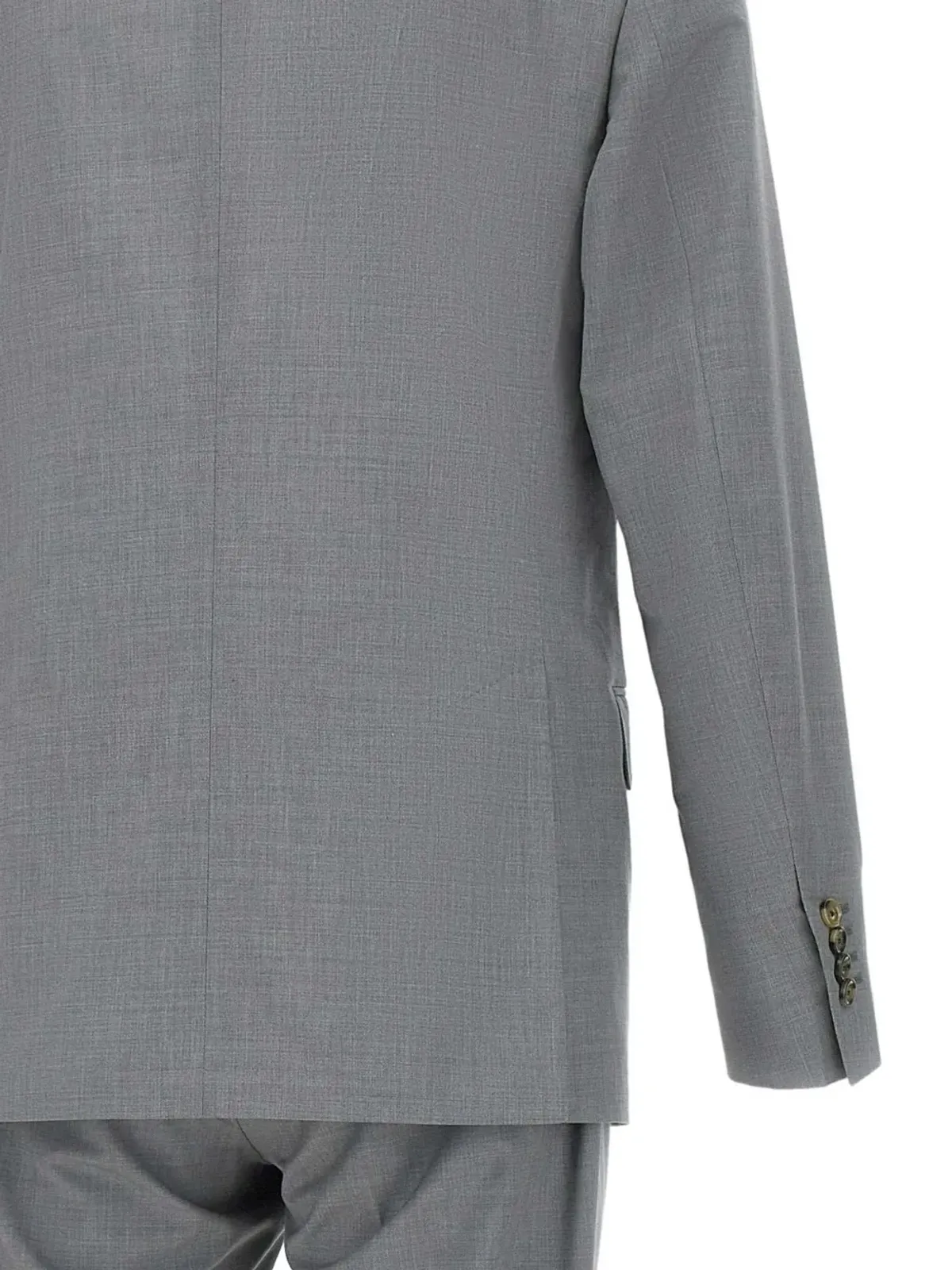 Lardini ダブルブレスト ピークラペル スーツ – グレー - 画像4
