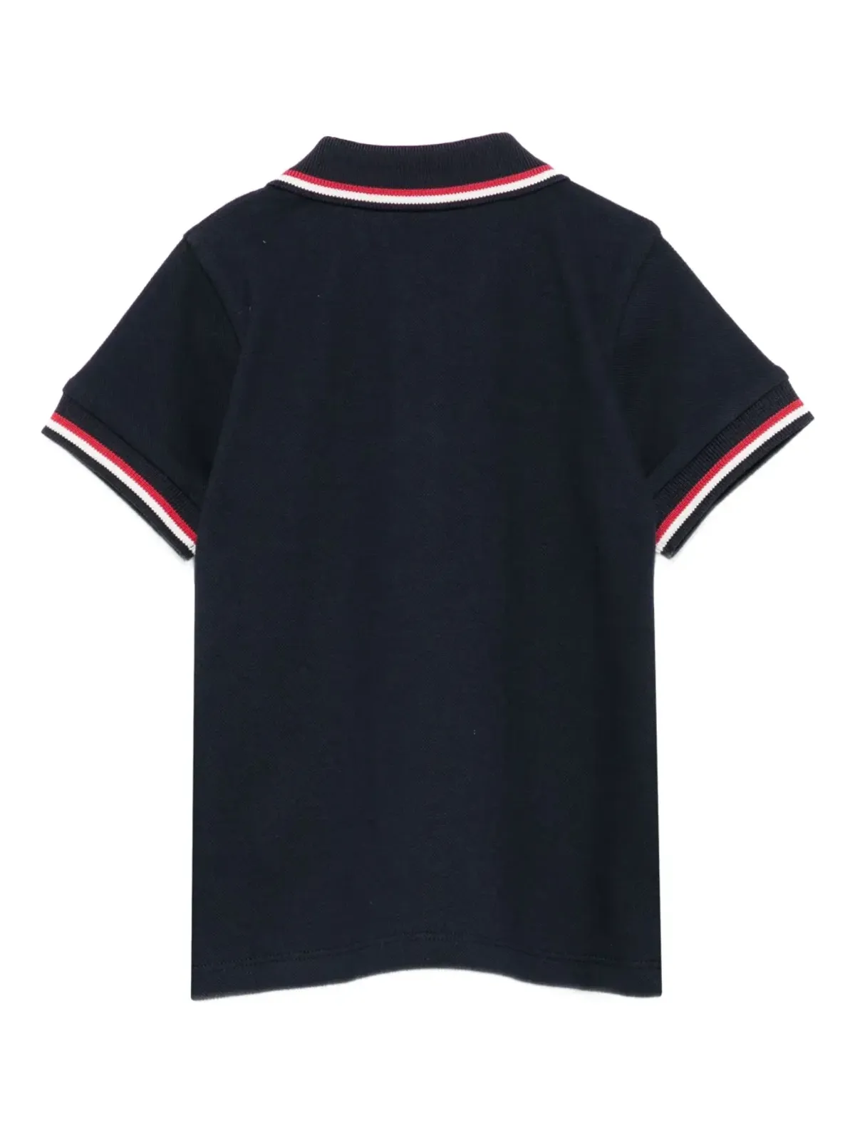 Moncler Enfant ロゴパッチ付きティップドカラー ポロシャツ - 画像2