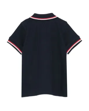 Moncler Enfant ロゴパッチ付きティップドカラー ポロシャツ - サムネイル2