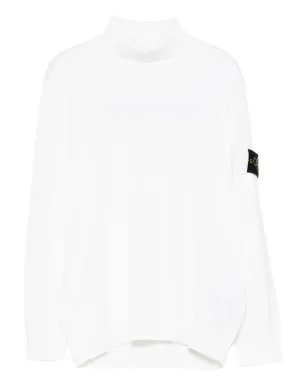 Stone Island Junior タートルネック ロゴパッチ セーター - サムネイル1