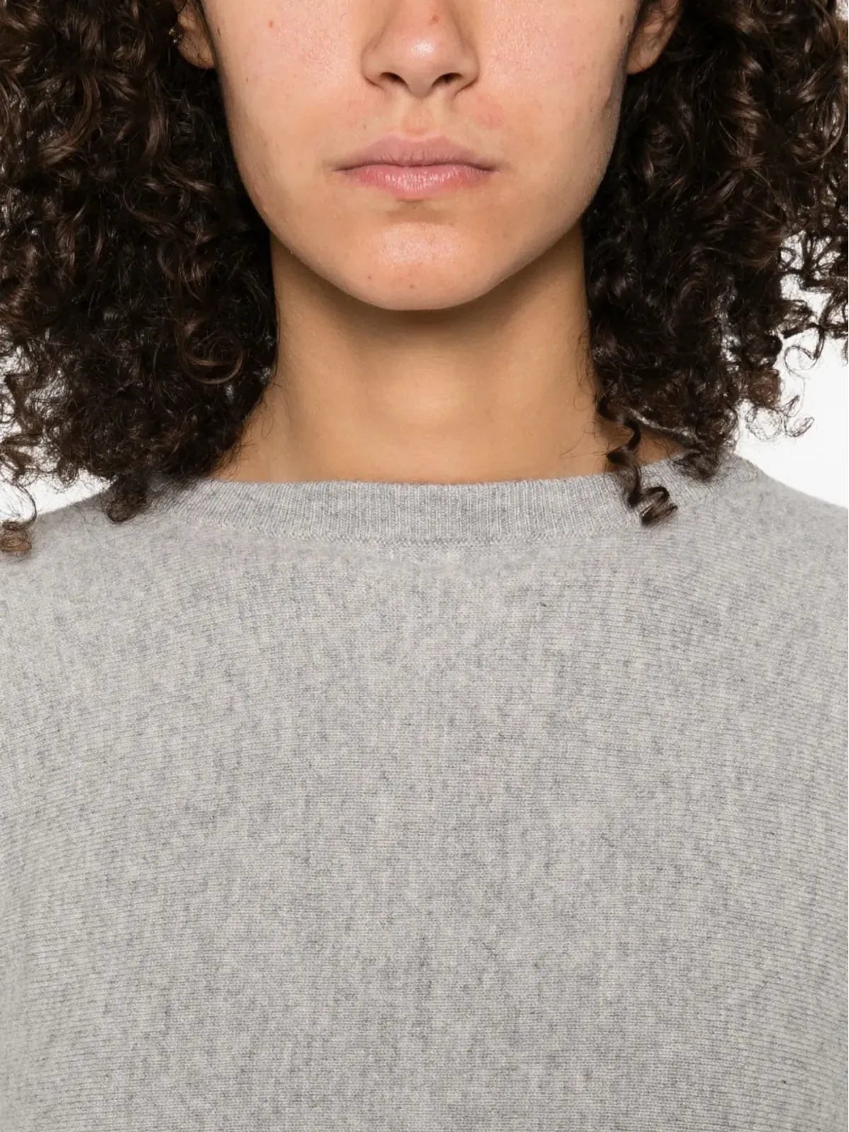 extreme cashmere クルーネック カシミヤ混セーター - グレー - 画像5