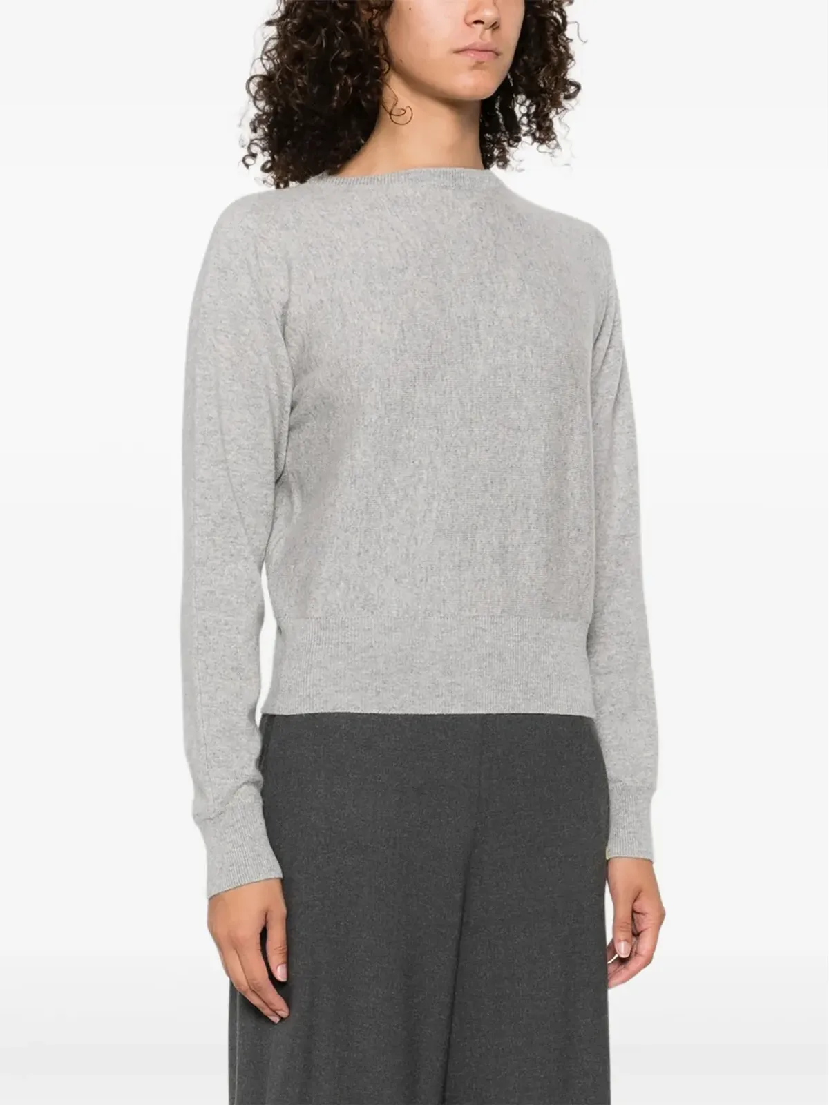 extreme cashmere クルーネック カシミヤ混セーター - グレー - 画像3