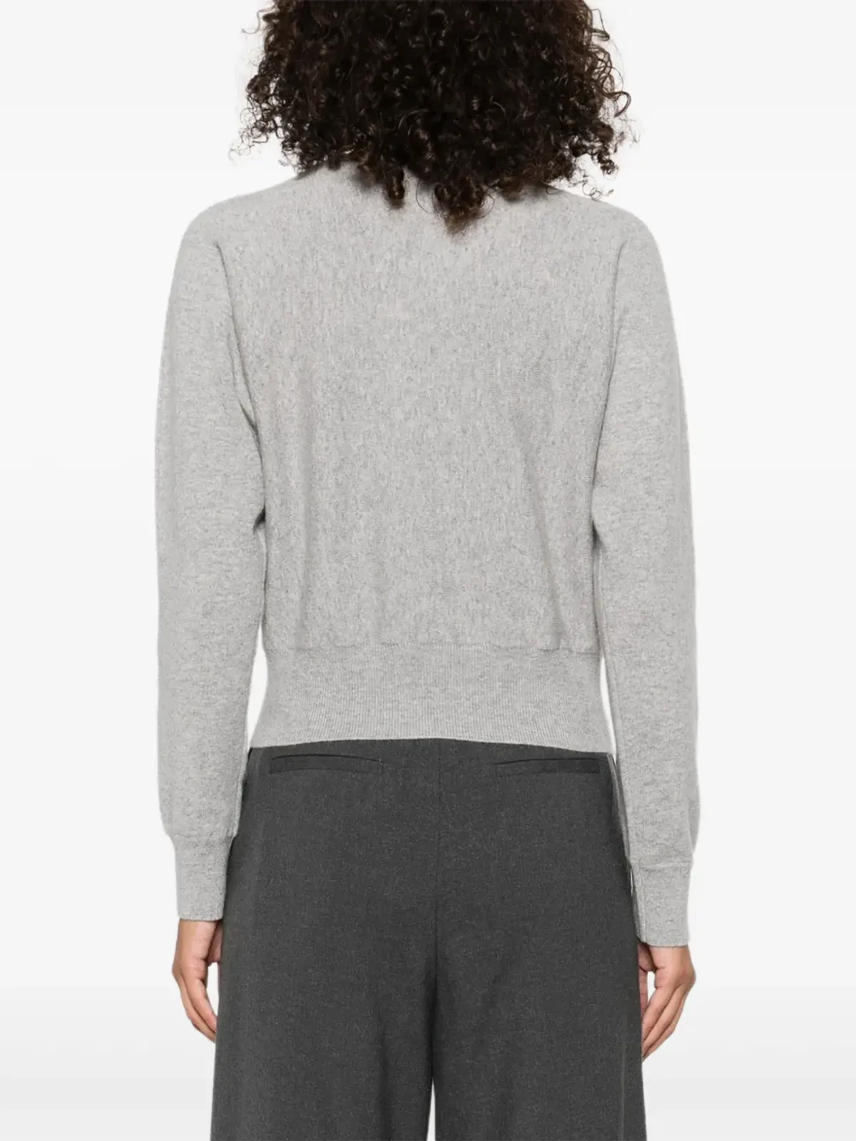 extreme cashmere クルーネック カシミヤ混セーター - グレー - 画像4