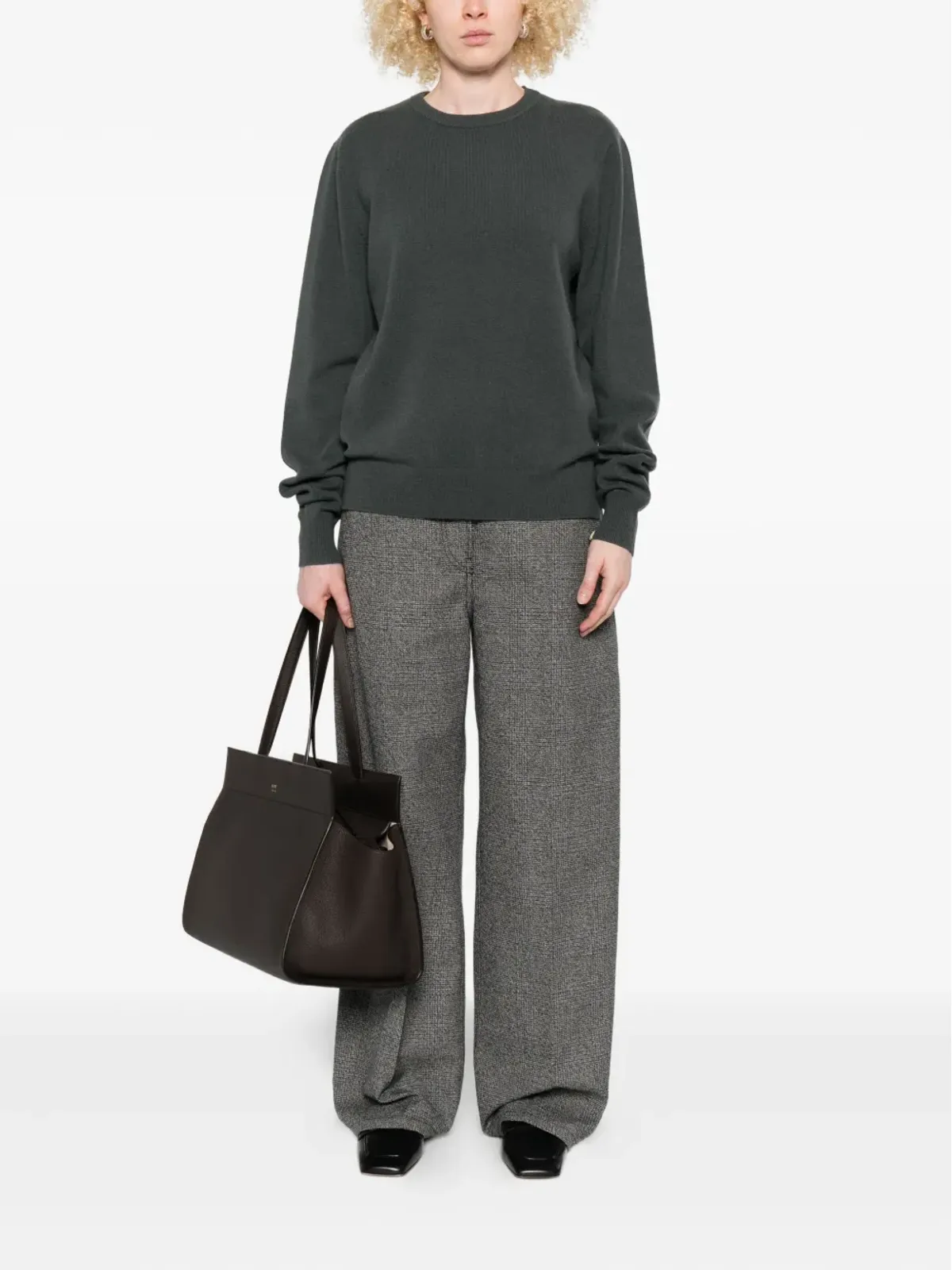 extreme cashmere ラウンドネック カシミヤ混紡セーター - 画像2