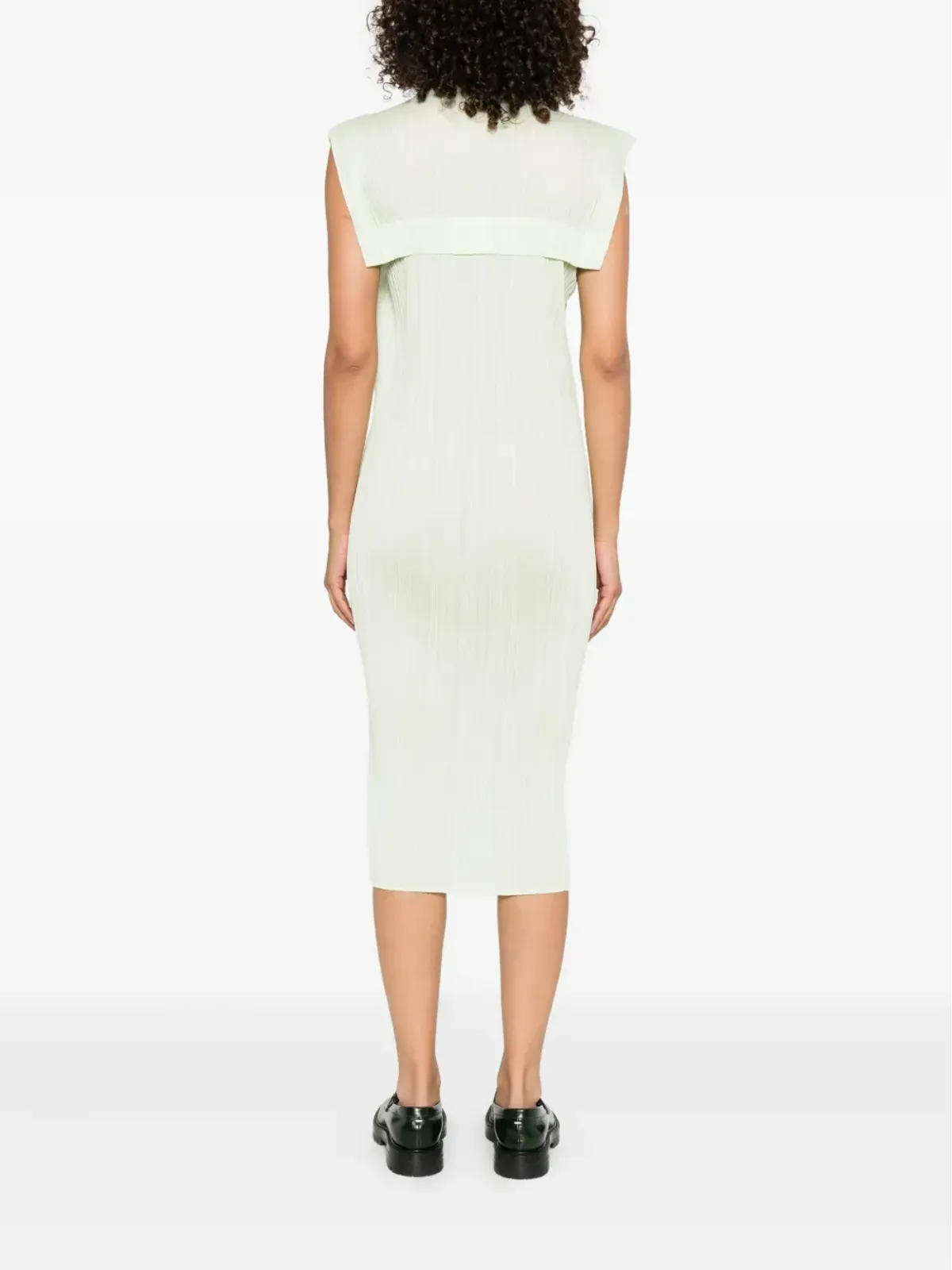 Pleats Please Issey Miyake モックネック・ミディドレス - 画像4