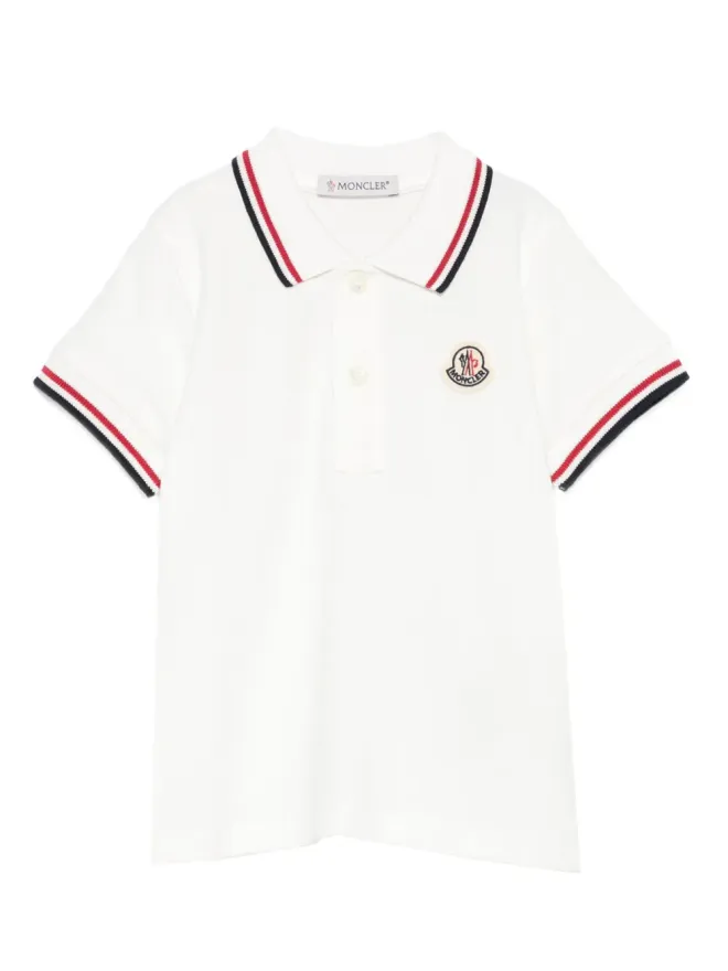 Moncler Enfant Moncler Enfant ロゴパッチ付きポロシャツ - Whiteの商品画像