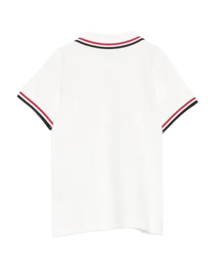 Moncler Enfant ロゴパッチ付きポロシャツ - White - サムネイル2