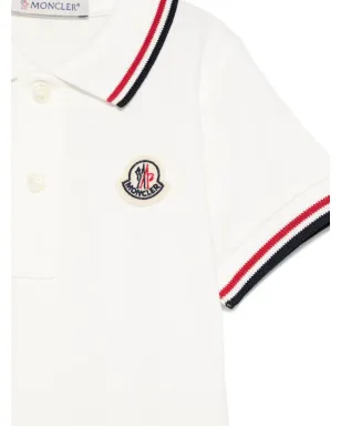 Moncler Enfant ロゴパッチ付きポロシャツ - White - サムネイル3