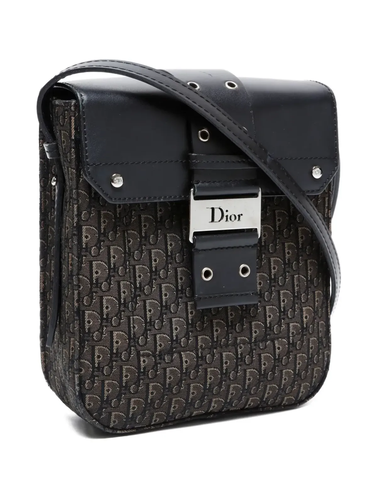 Christian Dior ビンテージ 1990-2000 トロッター ショルダーバッグ - ブラック - 画像3
