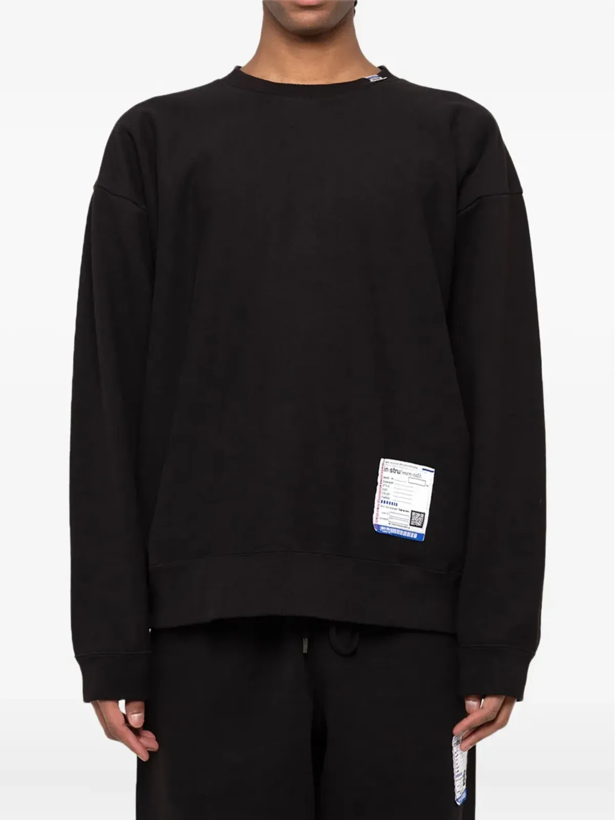 in･stru(men-tal). フレンチテリー ラベルパッチ スウェットシャツ - 画像2