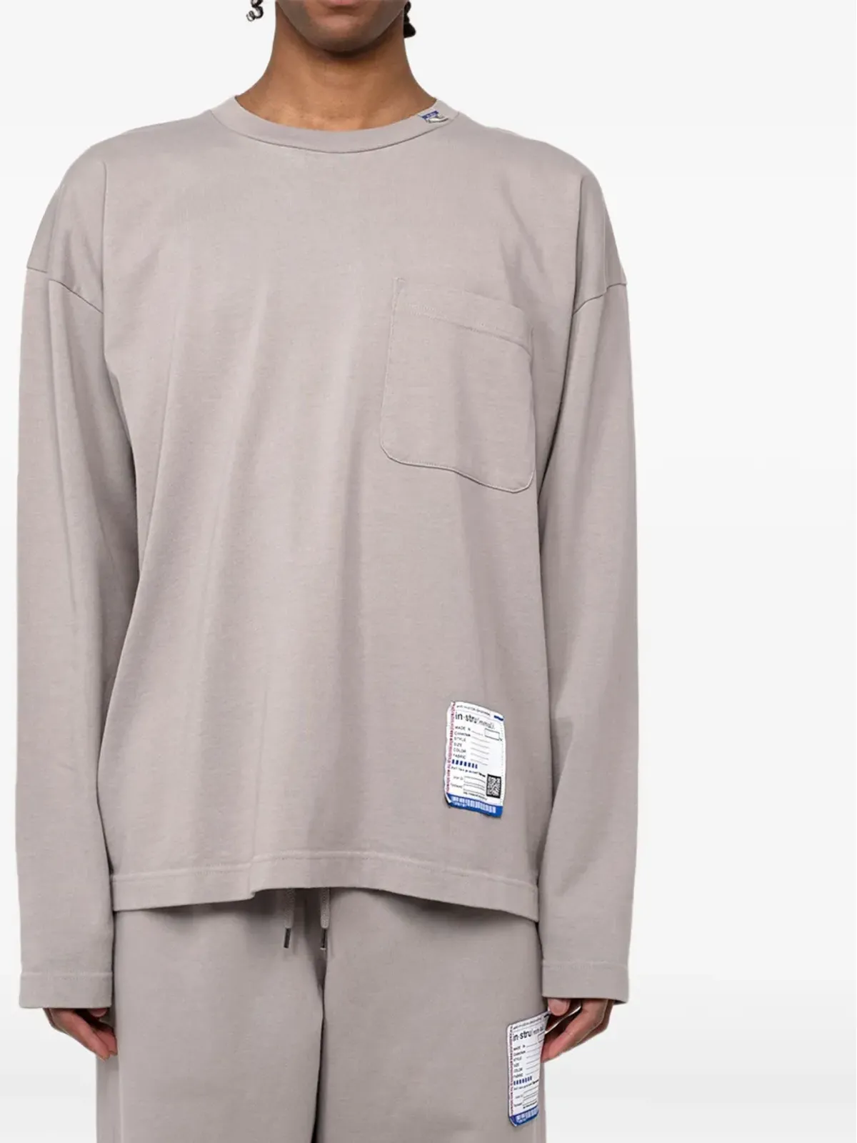 in･stru(men-tal). ポケット付き長袖Tシャツ - 画像2