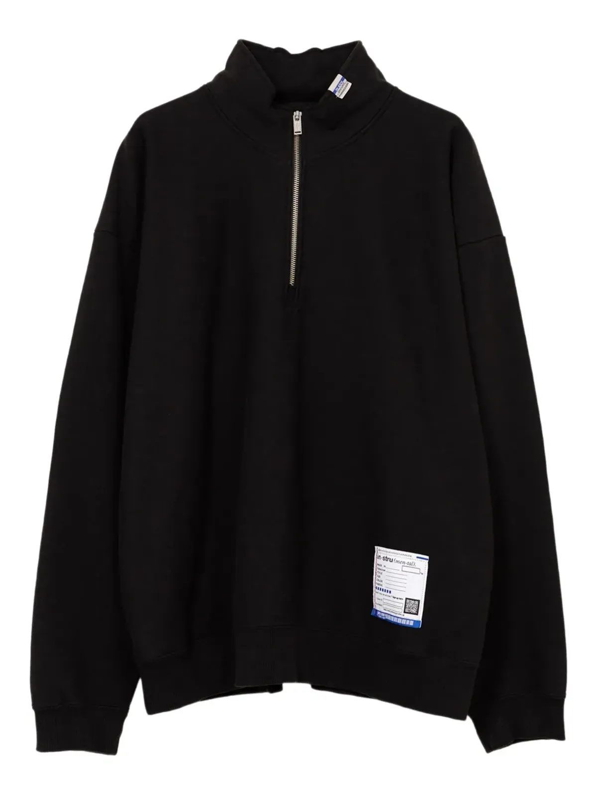 in･stru(men-tal). ハーフジップ コットン スウェットシャツ - 画像1