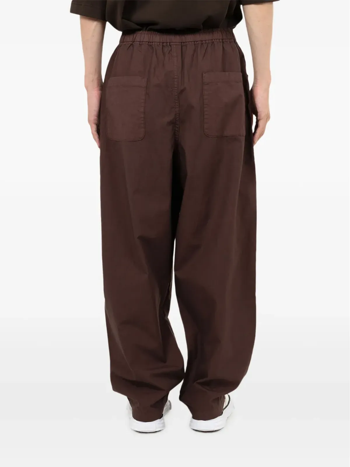 in･stru(men-tal). elastic-waistband trousers - Brown - 画像3