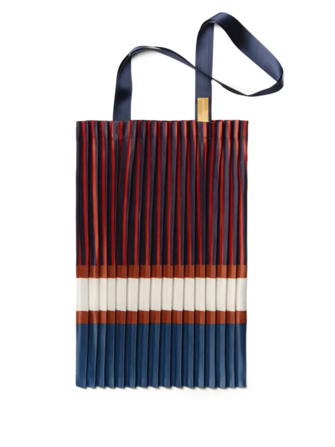 MULTITUDES BAGS MULTITUDES BAGS Chiavariプリーツストライプ トートバッグの商品画像
