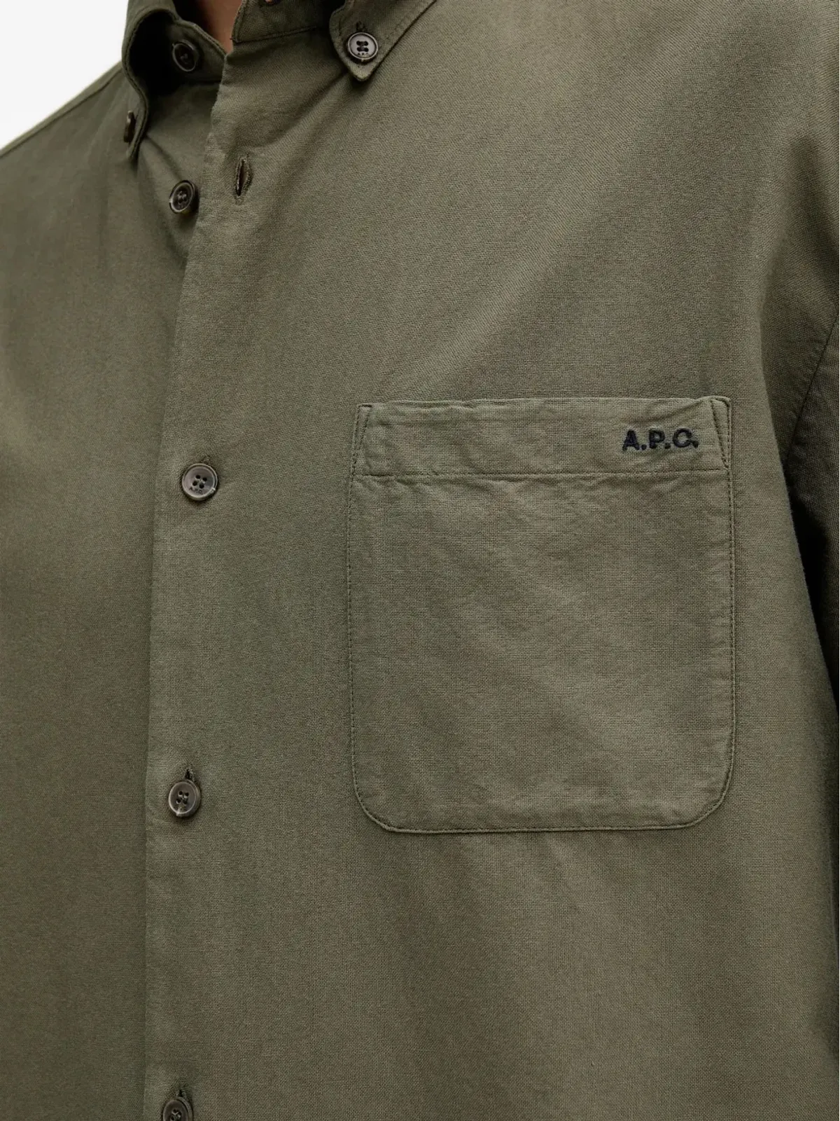 A.P.C. ボタンダウンポケットシャツ - 画像4
