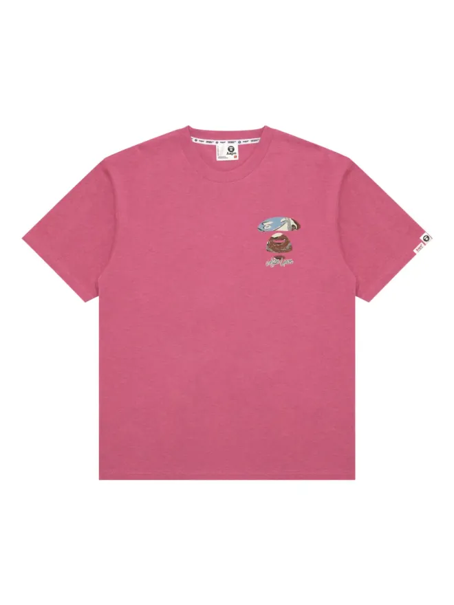 AAPE BY *A BATHING APE® AAPE BY *A BATHING APE® ape head graphic T-shirt - Pinkの商品画像