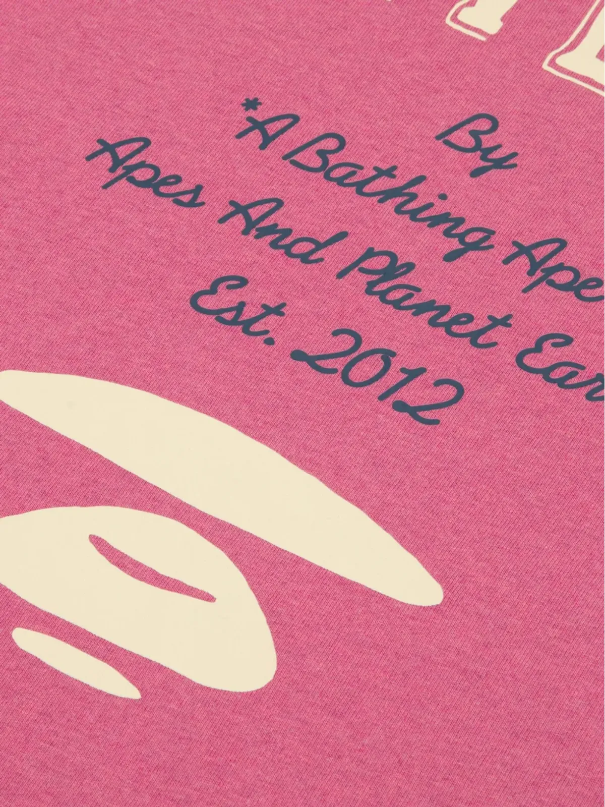 AAPE BY *A BATHING APE® ape head graphic T-shirt - Pink - 画像5
