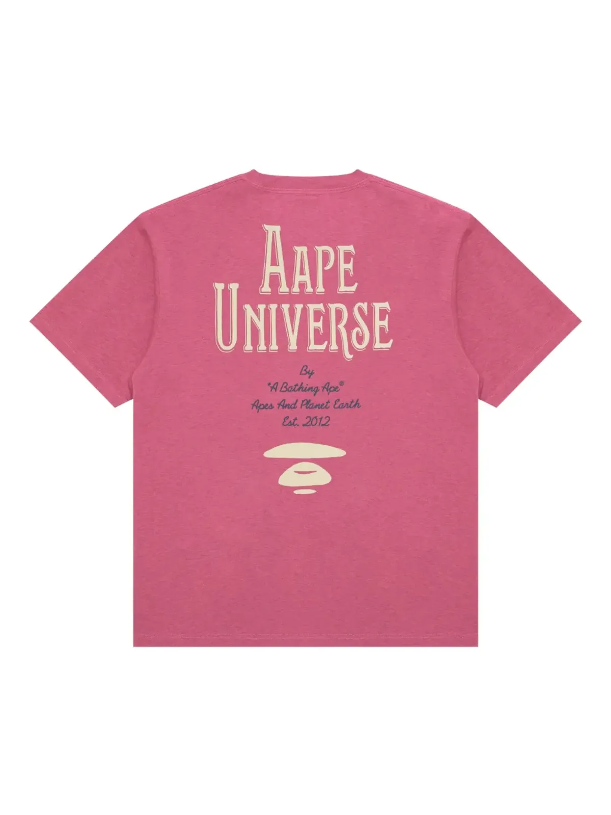 AAPE BY *A BATHING APE® ape head graphic T-shirt - Pink - 画像2
