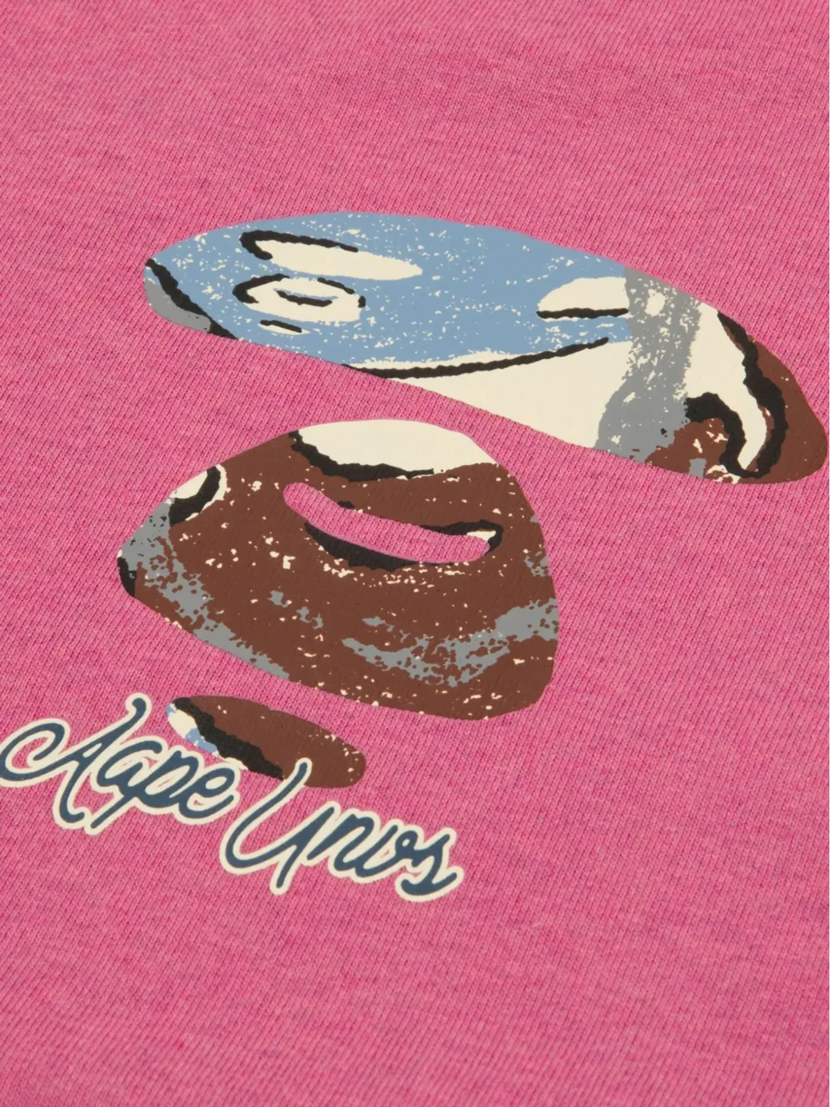 AAPE BY *A BATHING APE® ape head graphic T-shirt - Pink - 画像3