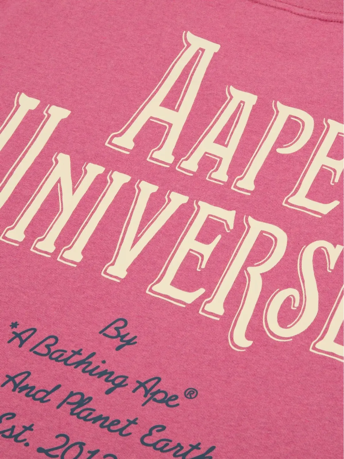 AAPE BY *A BATHING APE® ape head graphic T-shirt - Pink - 画像4