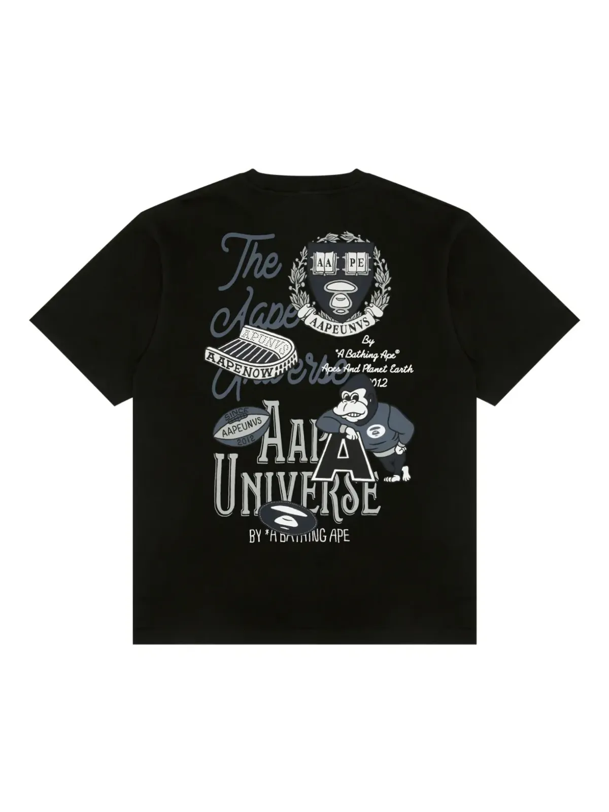 AAPE BY *A BATHING APE® エイプ ユニバーシティ風 Tシャツ - 画像2