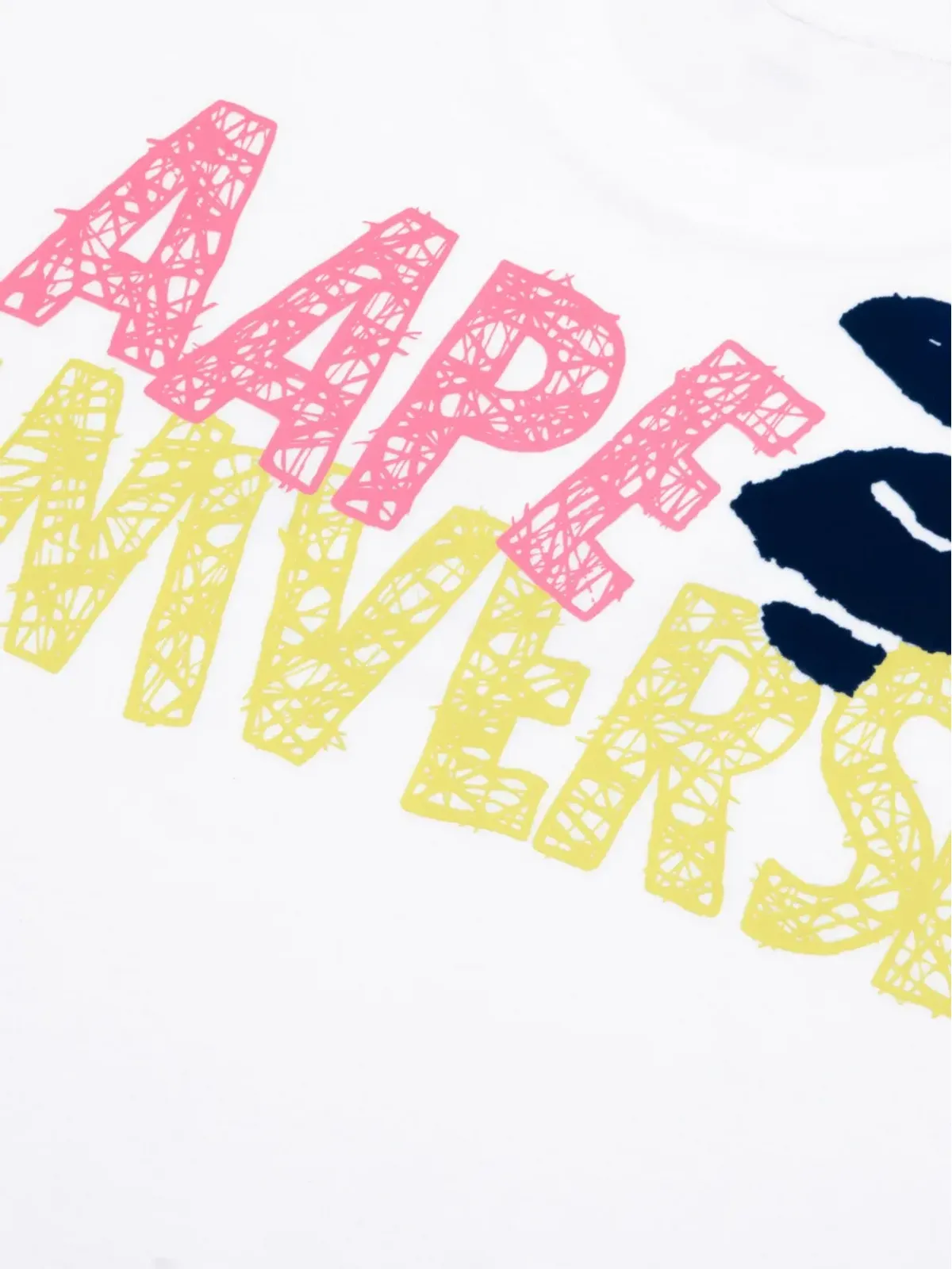 AAPE BY *A BATHING APE® aape universe graphic Tシャツ（ホワイト） - 画像5