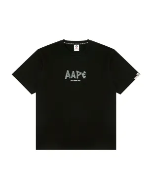 AAPE BY *A BATHING APE® AAPE UniverseプリントTシャツ - ブラック - サムネイル1