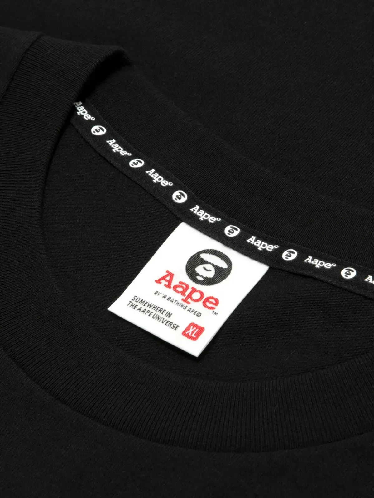 AAPE BY *A BATHING APE® AAPE UniverseプリントTシャツ - ブラック - 画像5