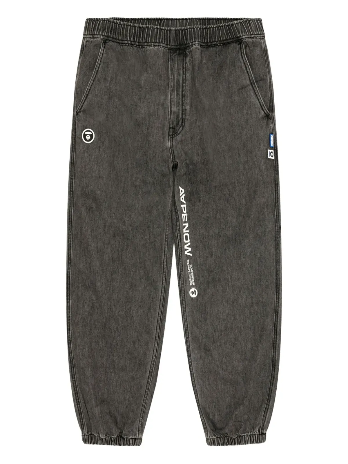 AAPE BY *A BATHING APE® ape now ロゴアップリケ レギュラージーンズ - 画像1