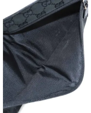 Gucci Pre-Owned 1990-2010s GGパターン ベルトバッグ - ブラック - サムネイル4