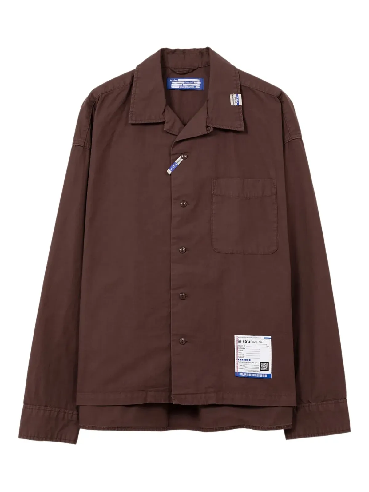 in･stru(men-tal). 長袖パッチポケットシャツ - 画像1