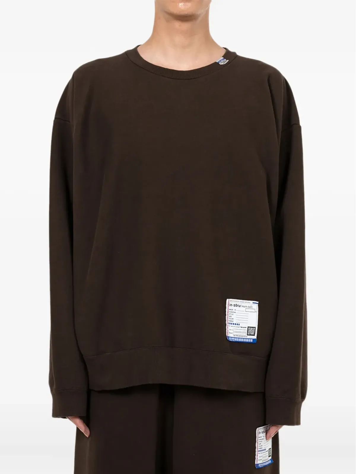 in･stru(men-tal). ロゴパッチ スウェットシャツ - 画像2