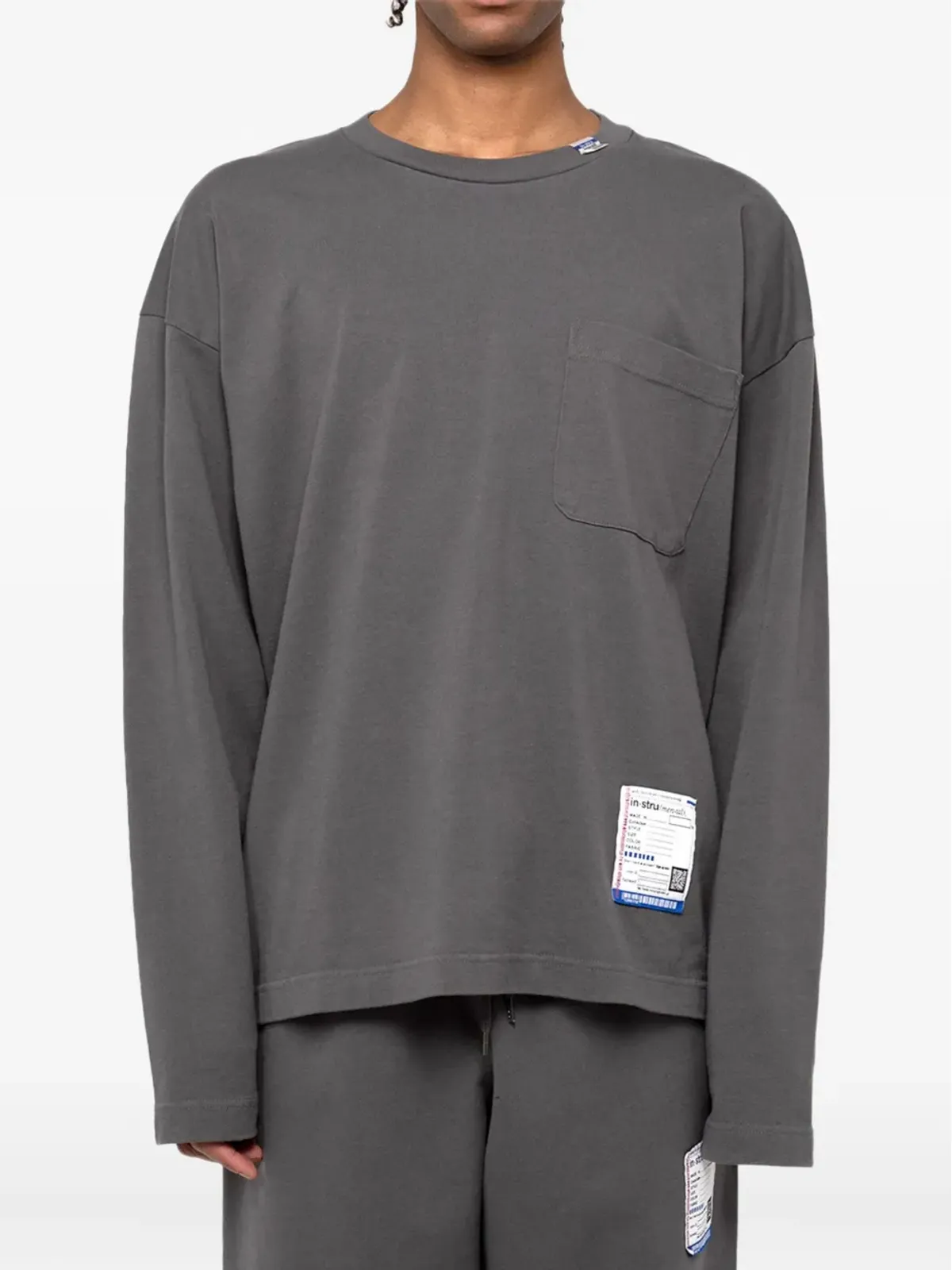 in･stru(men-tal). 胸ポケット付き長袖Tシャツ - 画像2
