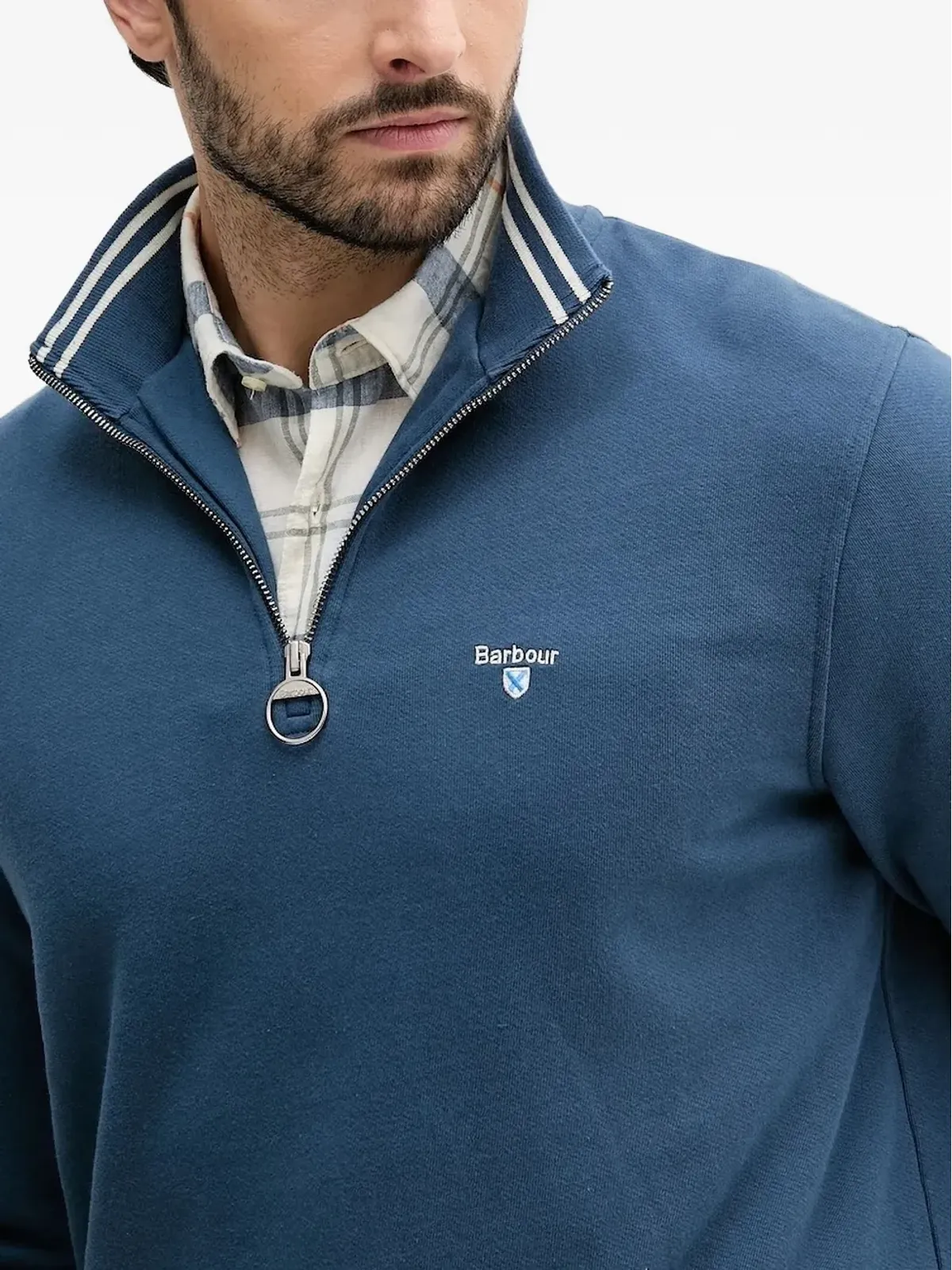 Barbour ハーフジップハイネック スウェットシャツ - 画像3