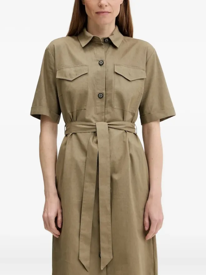 Barbour Barbour ベルト付きミディシャツドレスの商品画像