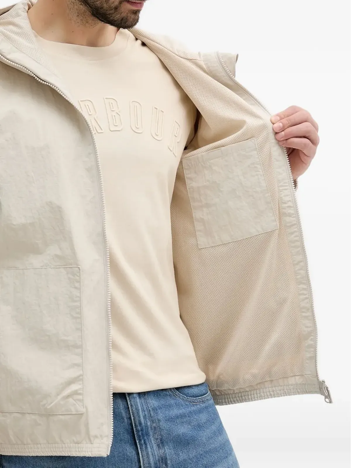 Barbour フード付きジャケット - ベージュ系 - 画像5