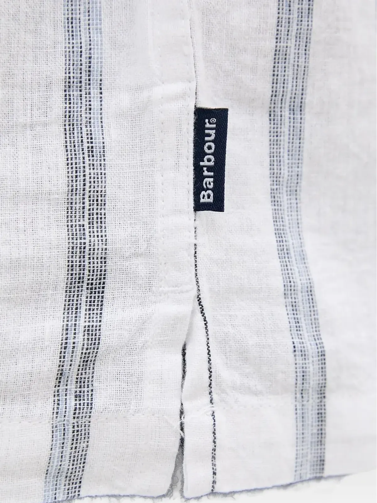 Barbour ストライプ リバーレシャツ（ホワイト） - 画像4