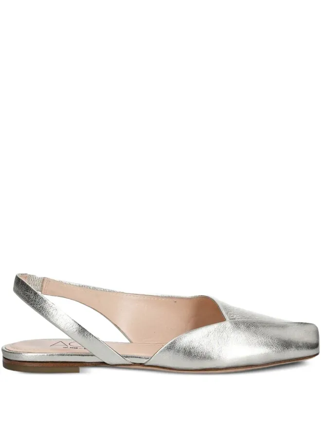 AGL AGL スリングバック・スクエアトゥ・フラットシューズの商品画像