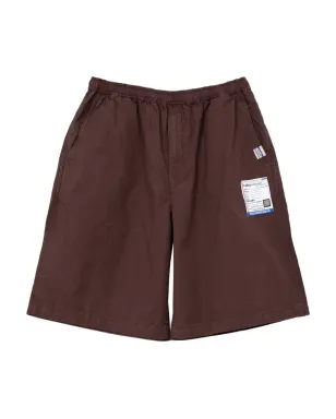 in･stru(men-tal). elastic-waist shorts - Brown - サムネイル1
