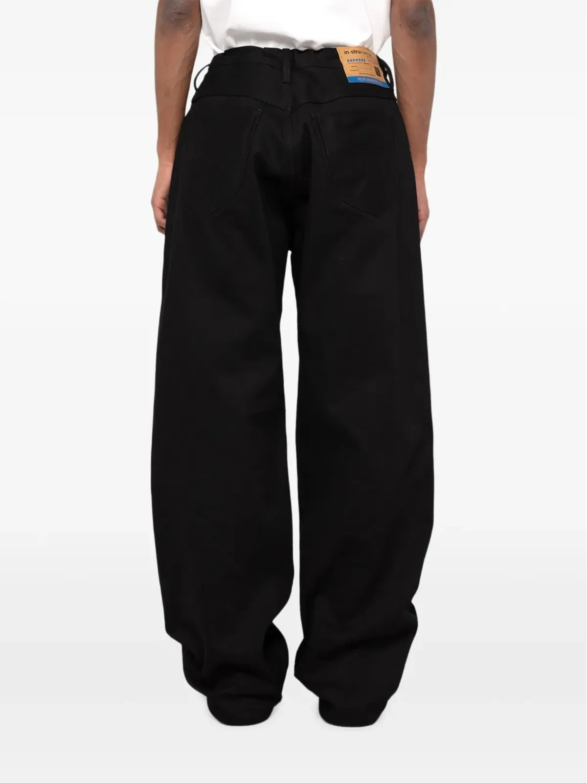in･stru(men-tal). Selvage denim jeans - Black - 画像3