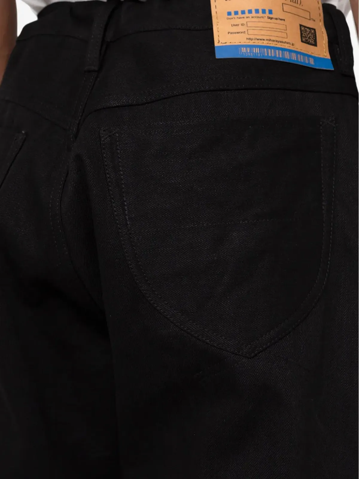 in･stru(men-tal). Selvage denim jeans - Black - 画像4