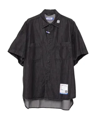 in･stru(men-tal). パッチポケット付きデニムシャツ - ブラック - サムネイル1