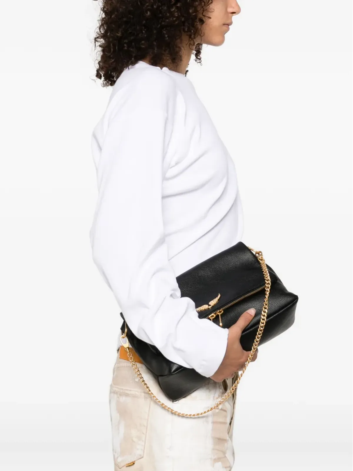 Zadig&Voltaire ロッキー グレインレザー ショルダーバッグ - 画像2