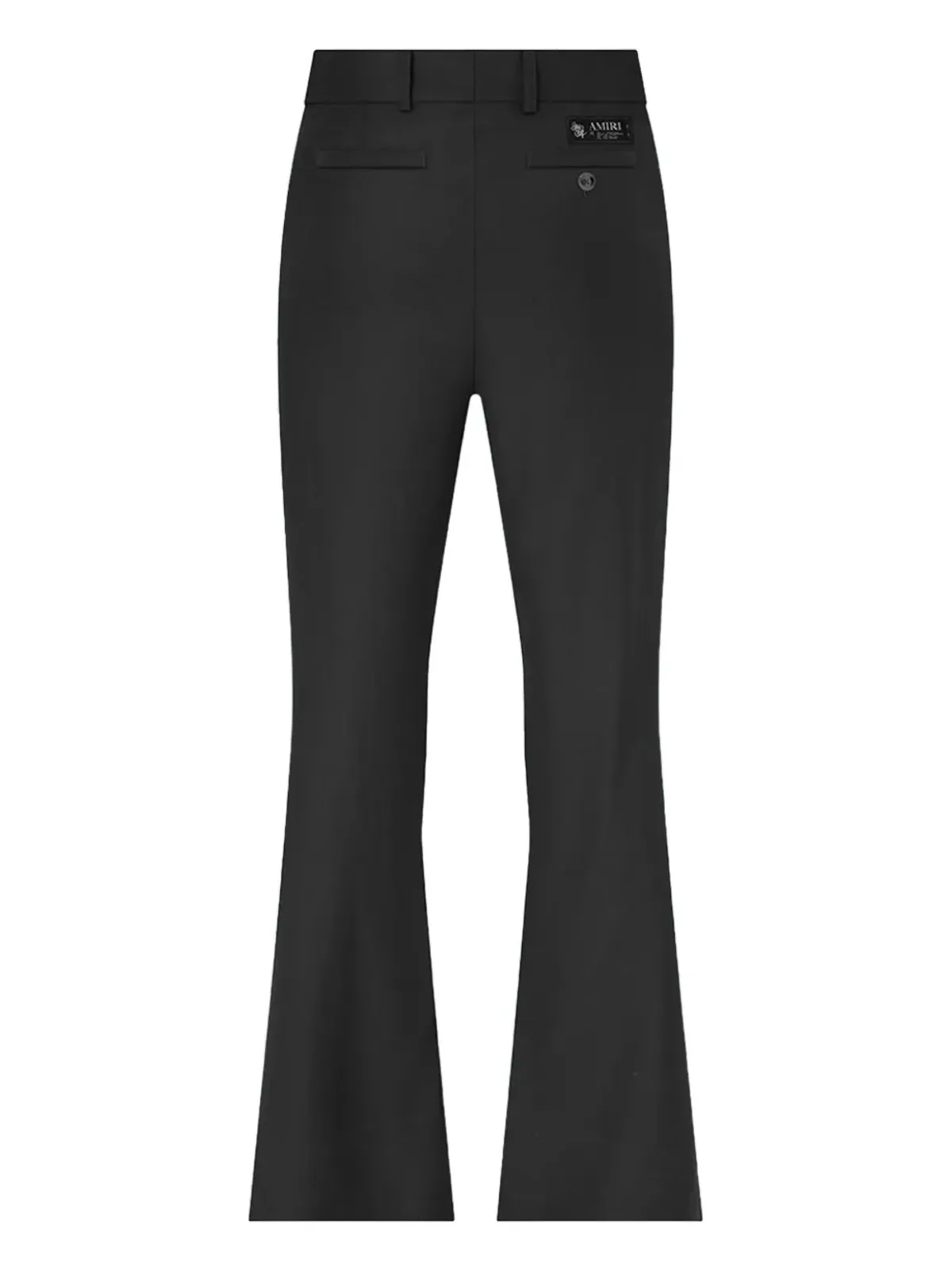 AMIRI クリスタルトリム クリース加工のフレアパンツ - ブラック - 画像2